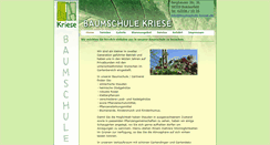 Desktop Screenshot of baumschule-kriese.de